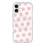 スリムプロテクションプレミアムケース with MagSafe［ オリジナル - 推し色水玉 - ピンク ］
