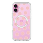 スリムプロテクションプレミアムケース with MagSafe［ オリジナル - 推し色水玉 - ピンク ］