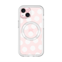 スリムプロテクションプレミアムケース with MagSafe［ オリジナル - 推し色水玉 - ホワイト ］