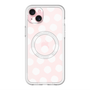 スリムプロテクションプレミアムケース with MagSafe［ オリジナル - 推し色水玉 - ホワイト ］