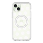 スリムプロテクションプレミアムケース with MagSafe［ オリジナル - 推し色水玉 - ホワイト ］