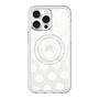 スリムプロテクションプレミアムケース with MagSafe［ オリジナル - 推し色水玉 - ホワイト ］