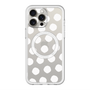 スリムプロテクションプレミアムケース with MagSafe［ オリジナル - 推し色水玉 - ホワイト ］