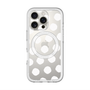 スリムプロテクションプレミアムケース with MagSafe［ オリジナル - 推し色水玉 - ホワイト ］