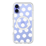 スリムプロテクションプレミアムケース with MagSafe［ オリジナル - 推し色水玉 - ホワイト ］