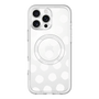 スリムプロテクションプレミアムケース with MagSafe［ オリジナル - 推し色水玉 - ホワイト ］