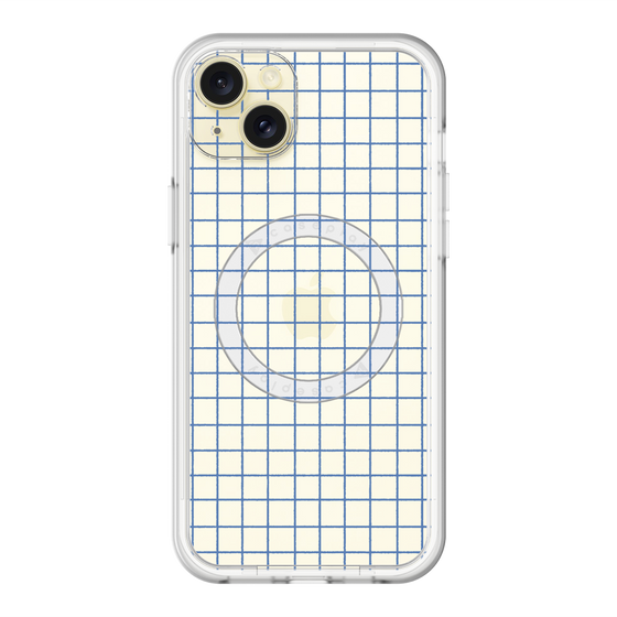 スリムプロテクションプレミアムケース with MagSafe［ オリジナル - 推し色チェック - ブルー ］