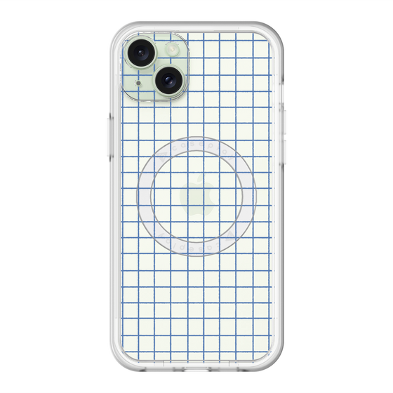 スリムプロテクションプレミアムケース with MagSafe［ オリジナル - 推し色チェック - ブルー ］