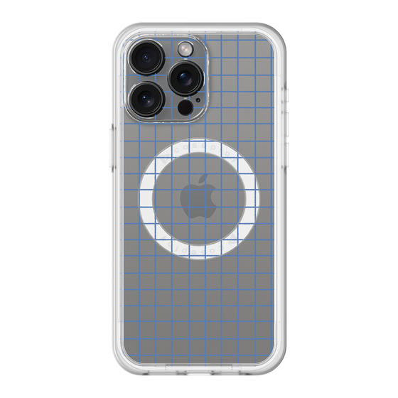 スリムプロテクションプレミアムケース with MagSafe［ オリジナル - 推し色チェック - ブルー ］