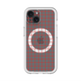 スリムプロテクションプレミアムケース with MagSafe［ オリジナル - 推し色チェック - レッド ］