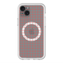 スリムプロテクションプレミアムケース with MagSafe［ オリジナル - 推し色チェック - レッド ］