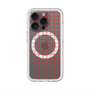 スリムプロテクションプレミアムケース with MagSafe［ オリジナル - 推し色チェック - レッド ］