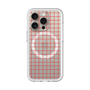 スリムプロテクションプレミアムケース with MagSafe［ オリジナル - 推し色チェック - レッド ］