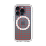 スリムプロテクションプレミアムケース with MagSafe［ オリジナル - 推し色チェック - レッド ］