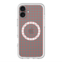 スリムプロテクションプレミアムケース with MagSafe［ オリジナル - 推し色チェック - レッド ］