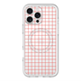 スリムプロテクションプレミアムケース with MagSafe［ オリジナル - 推し色チェック - レッド ］
