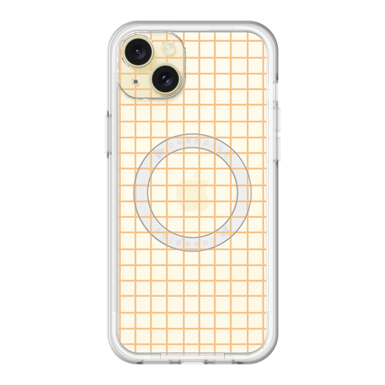 スリムプロテクションプレミアムケース with MagSafe［ オリジナル - 推し色チェック - イエロー ］