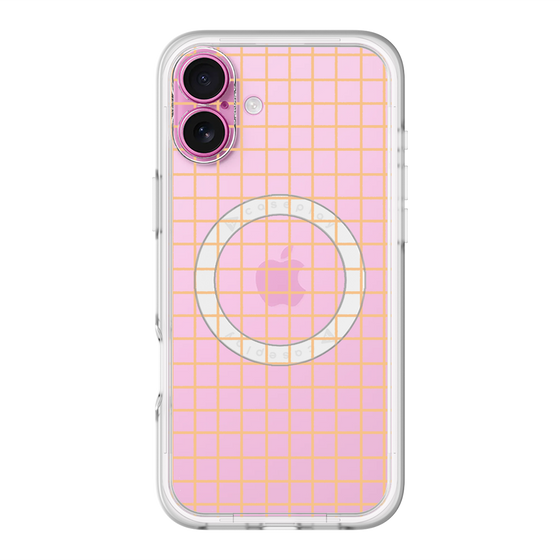 スリムプロテクションプレミアムケース with MagSafe［ オリジナル - 推し色チェック - イエロー ］