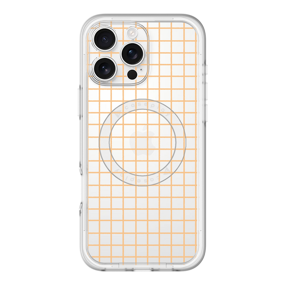 スリムプロテクションプレミアムケース with MagSafe［ オリジナル - 推し色チェック - イエロー ］