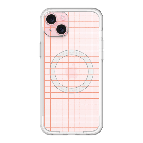 スリムプロテクションプレミアムケース with MagSafe［ オリジナル - 推し色チェック - オレンジ ］