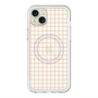 スリムプロテクションプレミアムケース with MagSafe［ オリジナル - 推し色チェック - オレンジ ］