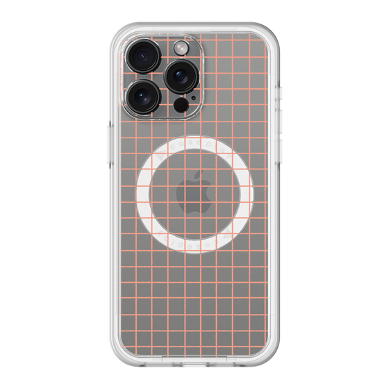 スリムプロテクションプレミアムケース with MagSafe［ オリジナル - 推し色チェック - オレンジ ］