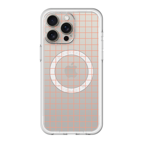 スリムプロテクションプレミアムケース with MagSafe［ オリジナル - 推し色チェック - オレンジ ］