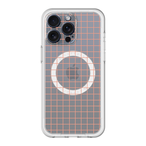 スリムプロテクションプレミアムケース with MagSafe［ オリジナル - 推し色チェック - オレンジ ］