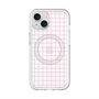 スリムプロテクションプレミアムケース with MagSafe［ オリジナル - 推し色チェック - ピンク ］