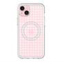 スリムプロテクションプレミアムケース with MagSafe［ オリジナル - 推し色チェック - ピンク ］