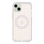 スリムプロテクションプレミアムケース with MagSafe［ オリジナル - 推し色チェック - ピンク ］