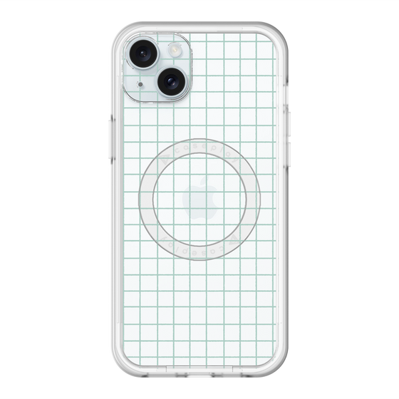 スリムプロテクションプレミアムケース with MagSafe［ オリジナル - 推し色チェック - グリーン ］