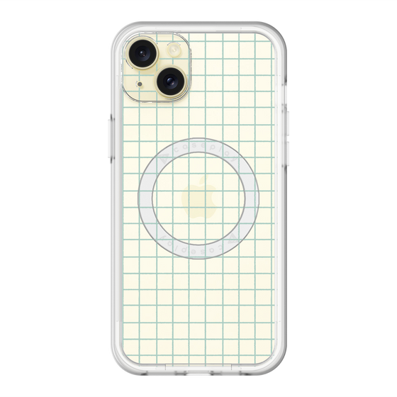 スリムプロテクションプレミアムケース with MagSafe［ オリジナル - 推し色チェック - グリーン ］