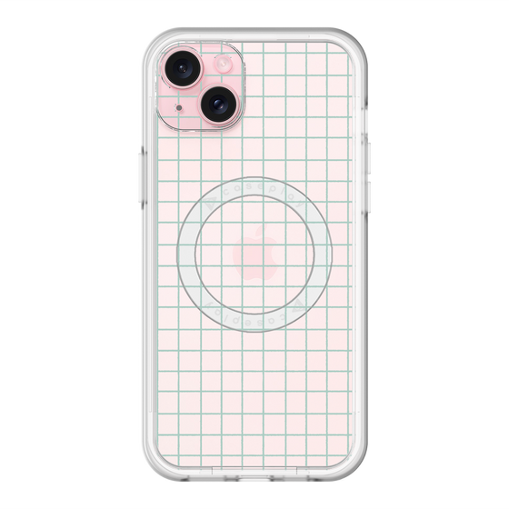 スリムプロテクションプレミアムケース with MagSafe［ オリジナル - 推し色チェック - グリーン ］