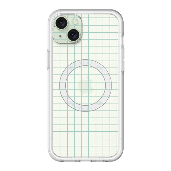 スリムプロテクションプレミアムケース with MagSafe［ オリジナル - 推し色チェック - グリーン ］