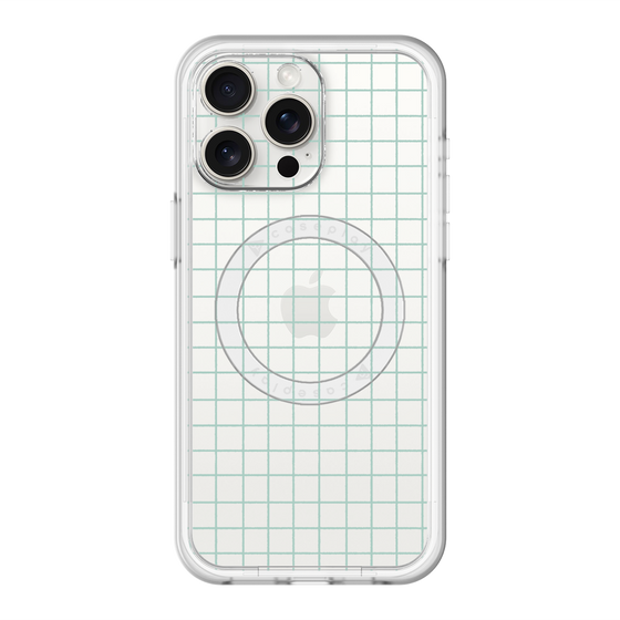 スリムプロテクションプレミアムケース with MagSafe［ オリジナル - 推し色チェック - グリーン ］