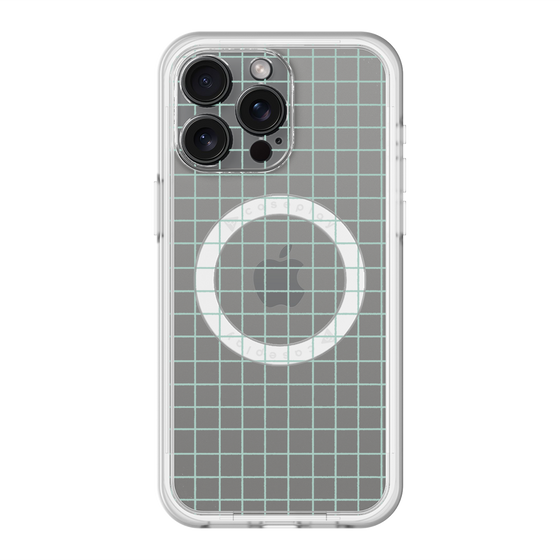 スリムプロテクションプレミアムケース with MagSafe［ オリジナル - 推し色チェック - グリーン ］