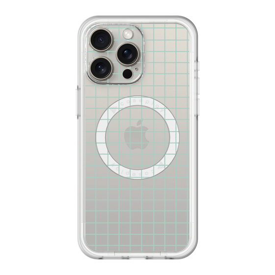 スリムプロテクションプレミアムケース with MagSafe［ オリジナル - 推し色チェック - グリーン ］