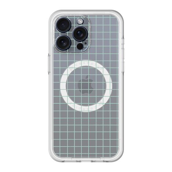 スリムプロテクションプレミアムケース with MagSafe［ オリジナル - 推し色チェック - グリーン ］