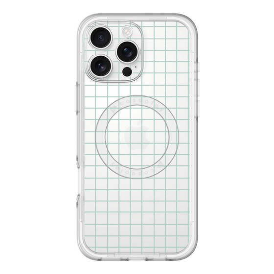 スリムプロテクションプレミアムケース with MagSafe［ オリジナル - 推し色チェック - グリーン ］