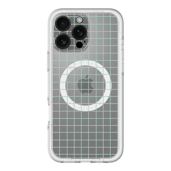 スリムプロテクションプレミアムケース with MagSafe［ オリジナル - 推し色チェック - グリーン ］