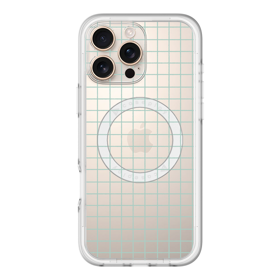 スリムプロテクションプレミアムケース with MagSafe［ オリジナル - 推し色チェック - グリーン ］