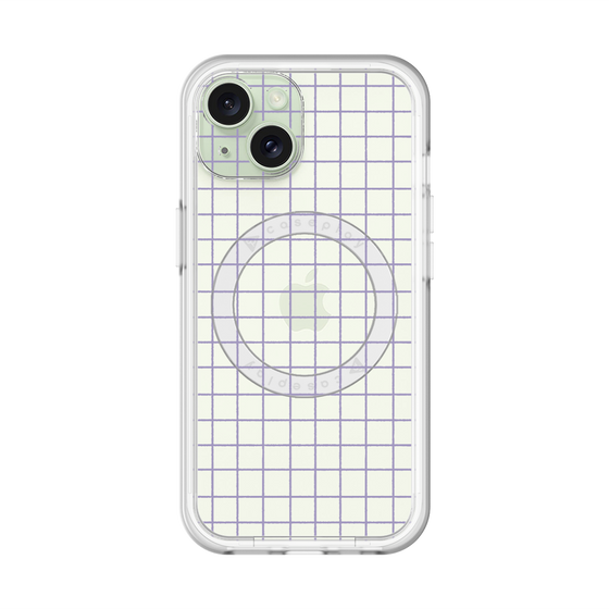 スリムプロテクションプレミアムケース with MagSafe［ オリジナル - 推し色チェック - パープル ］