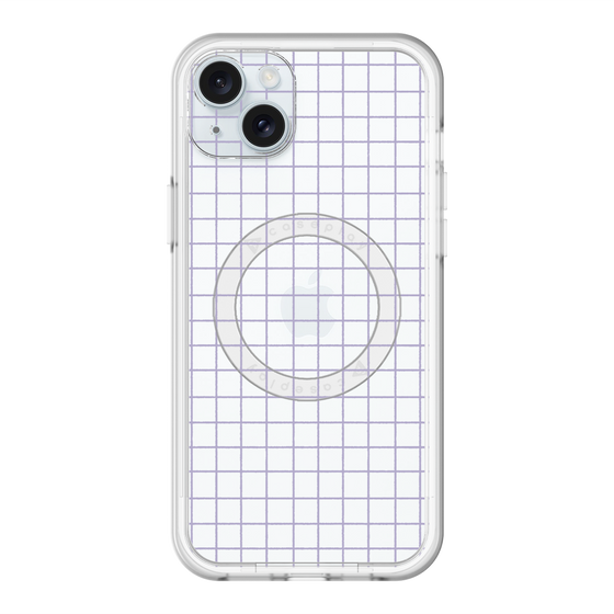 スリムプロテクションプレミアムケース with MagSafe［ オリジナル - 推し色チェック - パープル ］