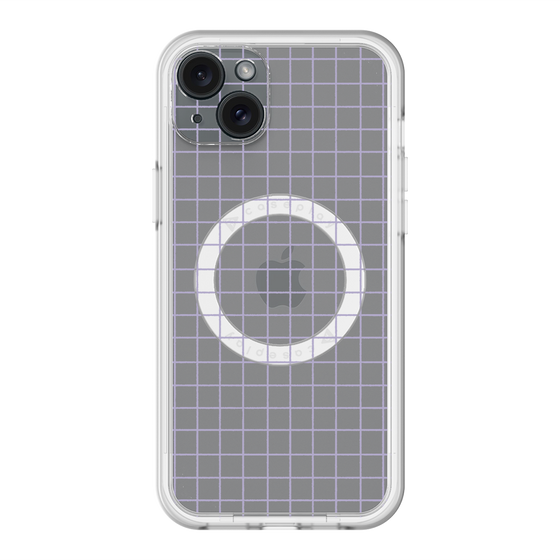 スリムプロテクションプレミアムケース with MagSafe［ オリジナル - 推し色チェック - パープル ］