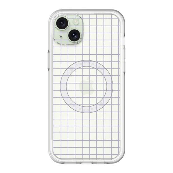 スリムプロテクションプレミアムケース with MagSafe［ オリジナル - 推し色チェック - パープル ］