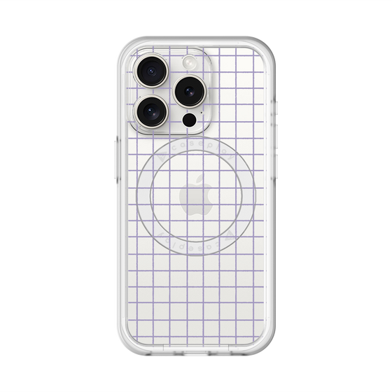 スリムプロテクションプレミアムケース with MagSafe［ オリジナル - 推し色チェック - パープル ］