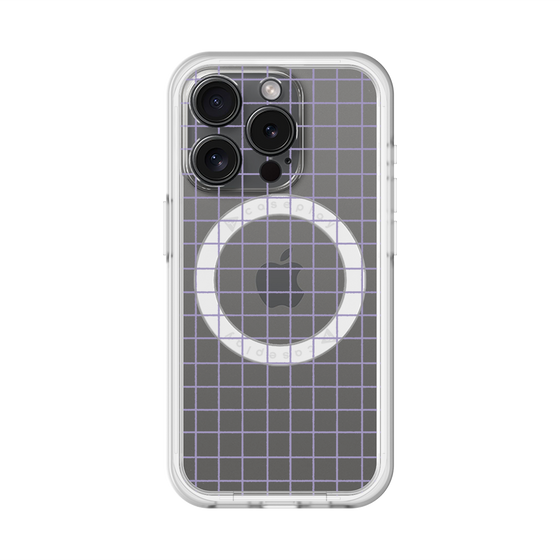 スリムプロテクションプレミアムケース with MagSafe［ オリジナル - 推し色チェック - パープル ］