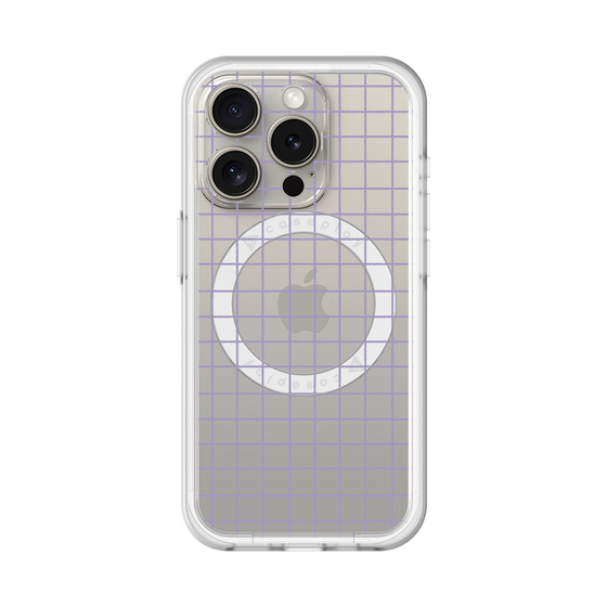 スリムプロテクションプレミアムケース with MagSafe［ オリジナル - 推し色チェック - パープル ］