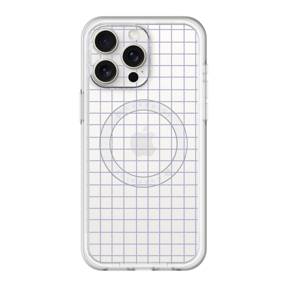 スリムプロテクションプレミアムケース with MagSafe［ オリジナル - 推し色チェック - パープル ］